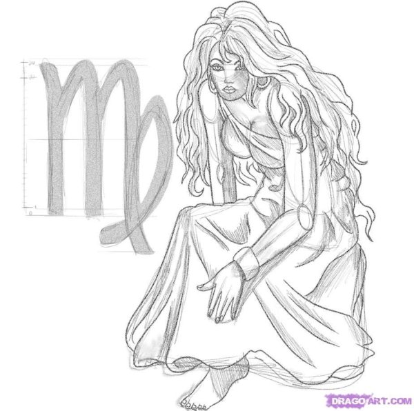 Знаки зодиака рисунки карандашом