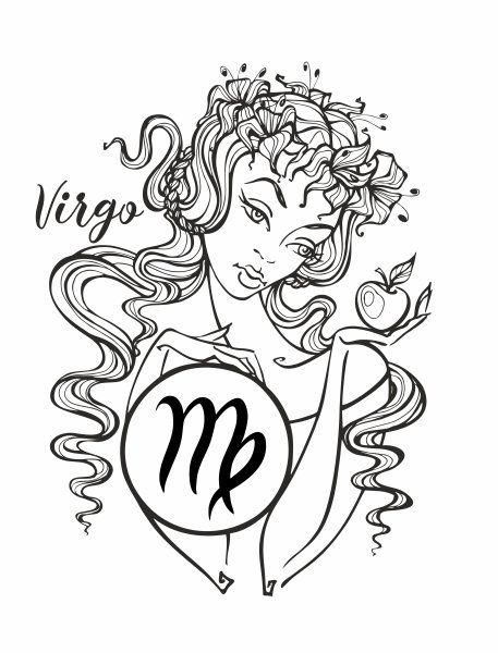 Знак зодиака Дева рисунок