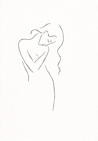 Силуэт набросок