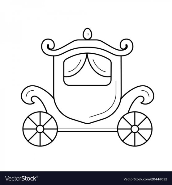 Карета карандашом