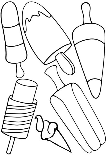 Эскимо раскраска