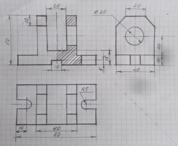 Эскизирование Инженерная Графика