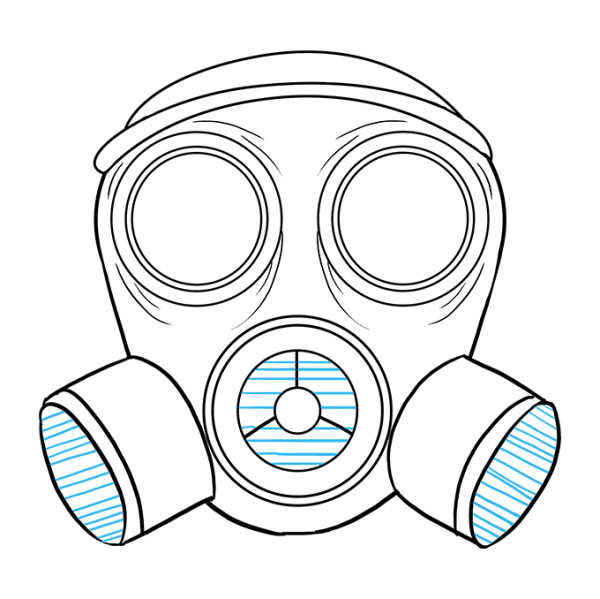 Противогаз рисунок