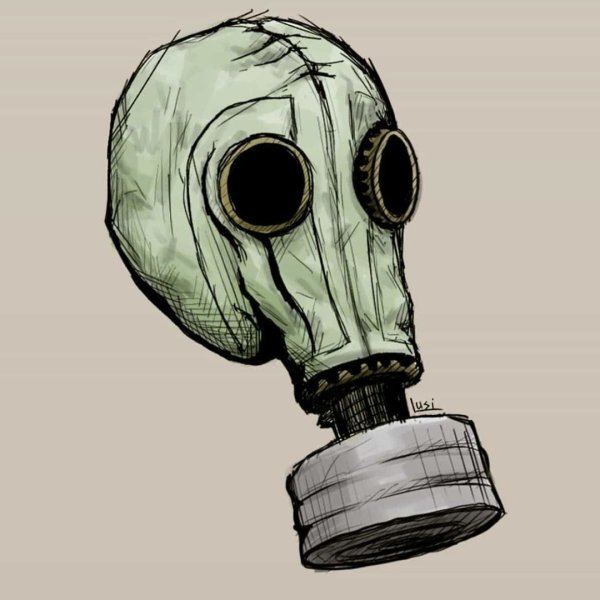 Нарисованный противогаз