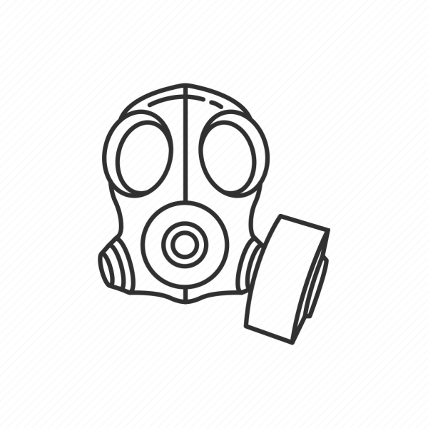 Нарисованный противогаз