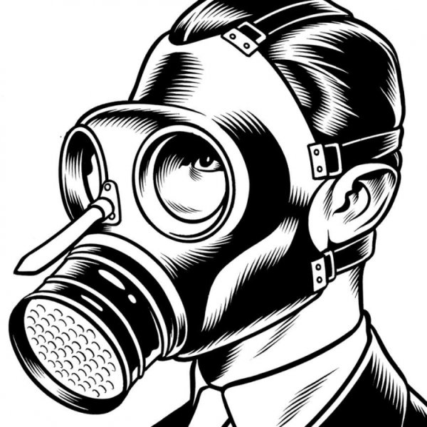 Противогаз разукрашенный