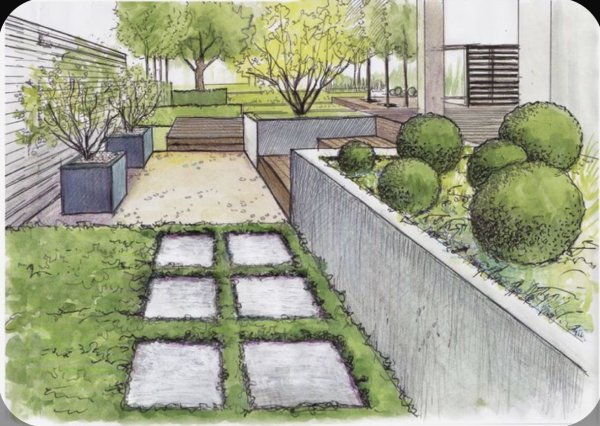 Сад в перспективе