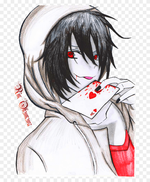 Раскраски крипипаста Джефф