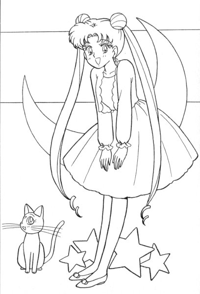 Контур Сейлор Мун аниме