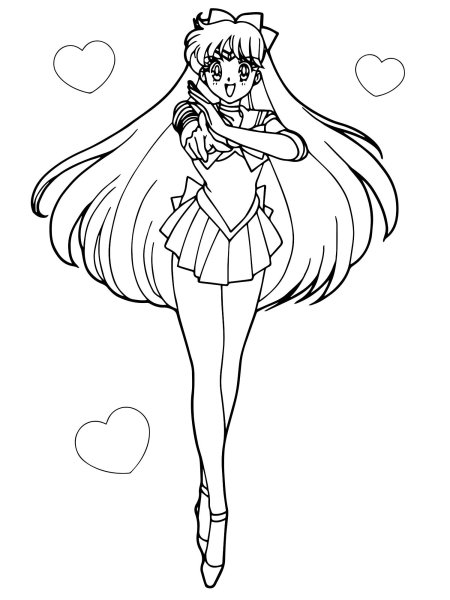 Сейлор Мун нарисованно