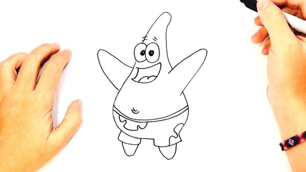 Нарисовать Патрика карандашом