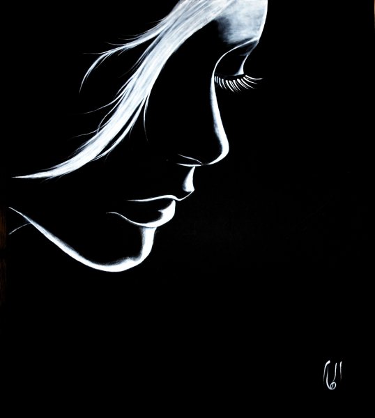 Тату эскизы блек ворк лес