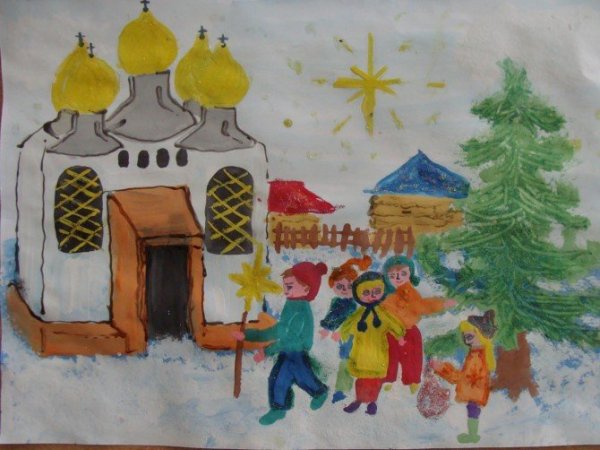 Святки раскраска для детей