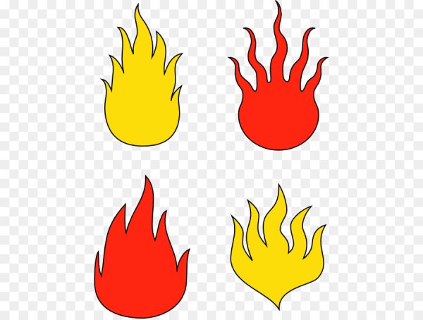 Огонь нарисованный