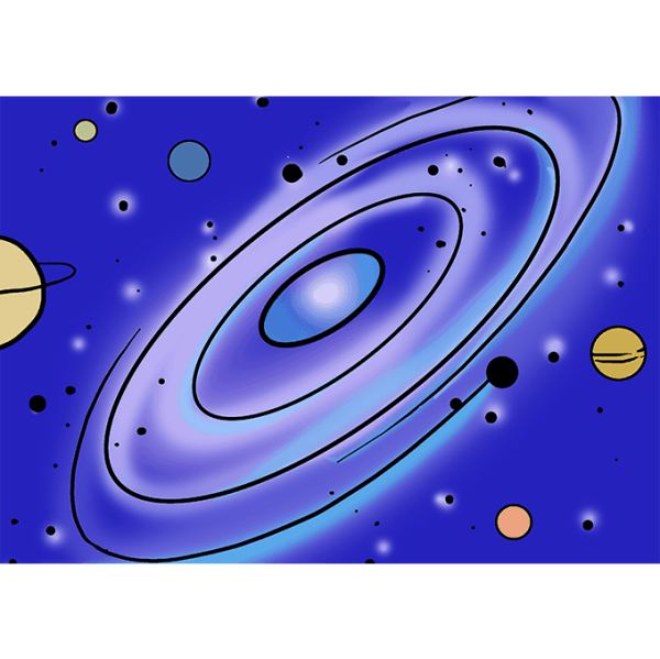 Рисование Галактики для детей