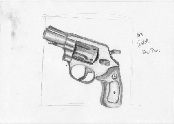 Револьвер карандашом