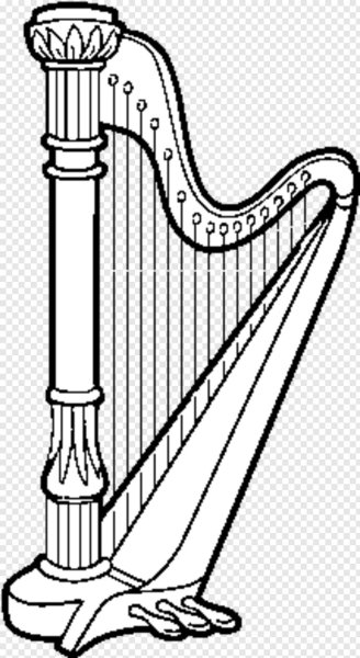 Арфа для срисовки