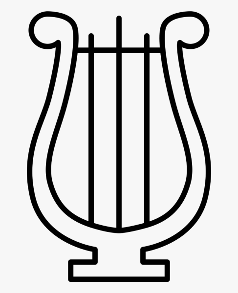 Как нарисовать арфу