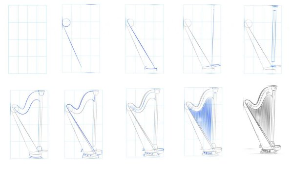 Арфа музыкальный инструмент