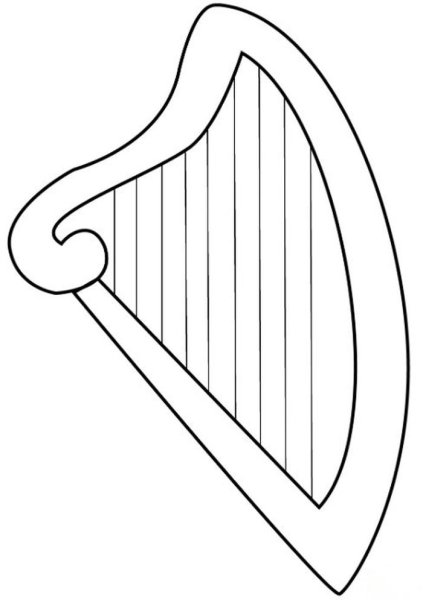 Арфа рисунок
