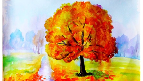 Рисунок красота осени