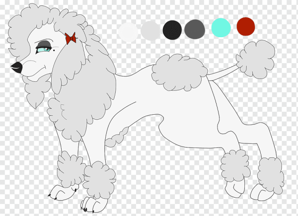 Пудель рисунки легкие