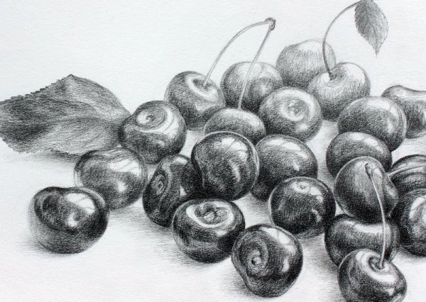 Раскраска черешня