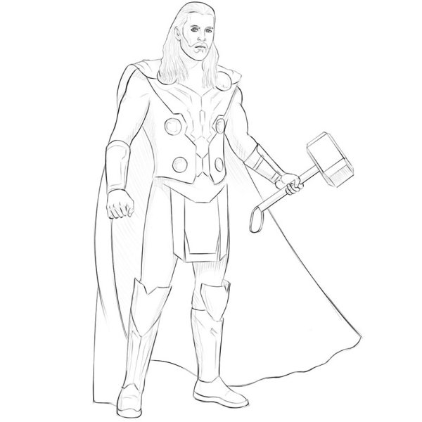 Тор рисунок легкий