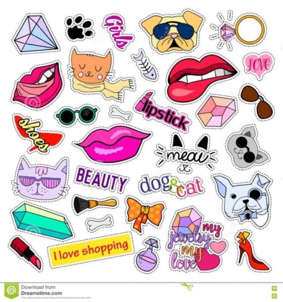 Стикеры для срисовки для начинающих