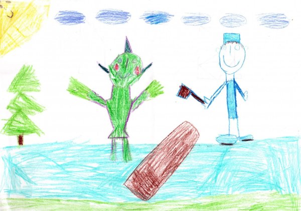 Детские рисунки Шурале