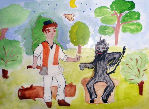 Рисунок Шурале Габдулла Тукай