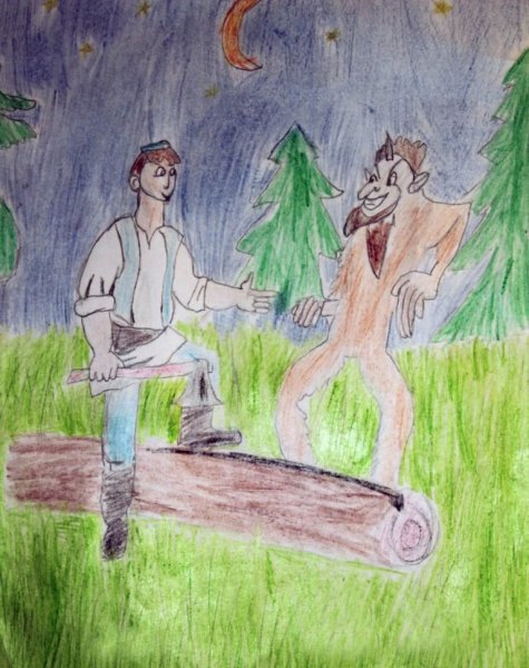 Рисунок Шурале Габдулла Тукай