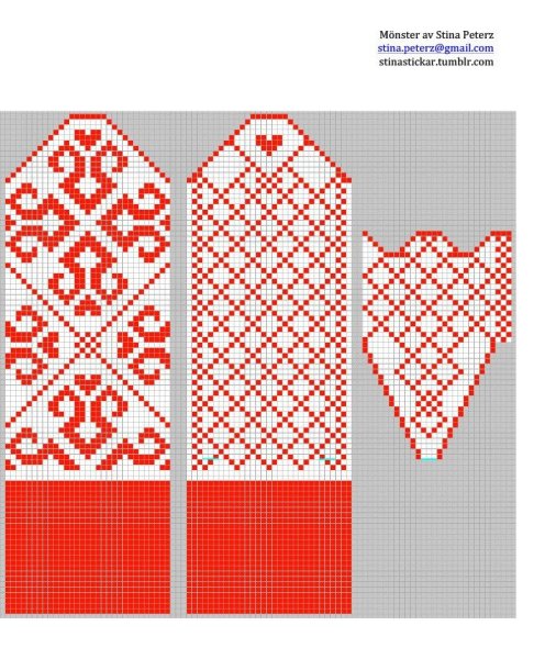 Варежки и джурабы жаккард