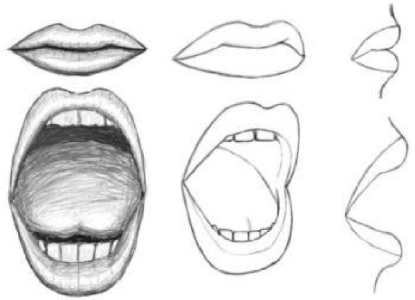 Рот карандашом