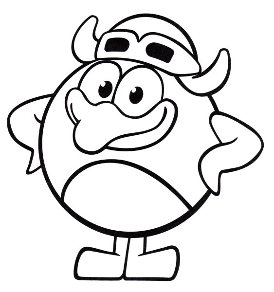 Смешарики раскраска Копатыч