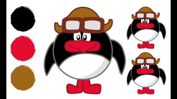 Рисунок пина из смешариков