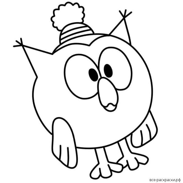 Смешарики железная няня раскраска