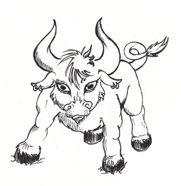 Телец нарисовать