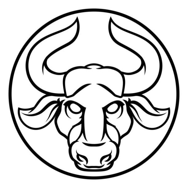 Телец знак зодиака раскраска