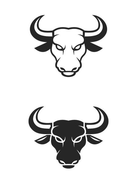 Стилизованная голова быка