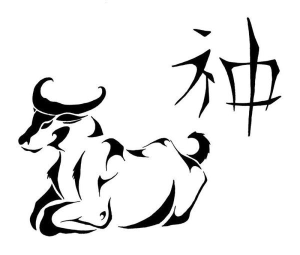 Изображение быка стилизованное