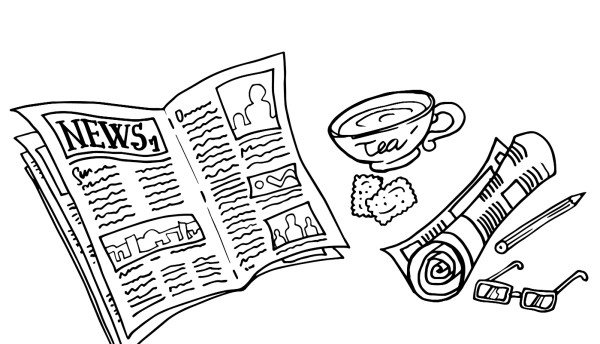 Газета раскраска для детей