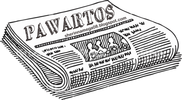 Рисунок свернутой газеты