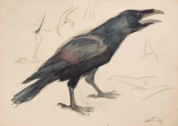 Рисование Грача
