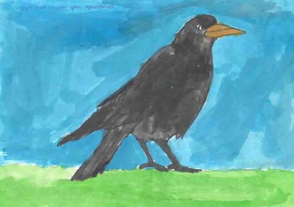Рисование Грача