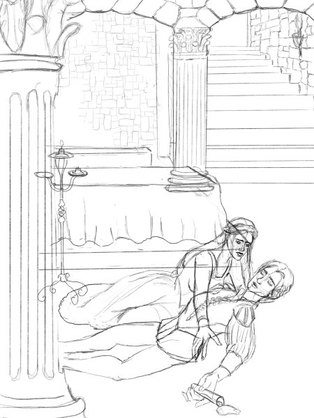 Ромео и Джульетта рисунок детский