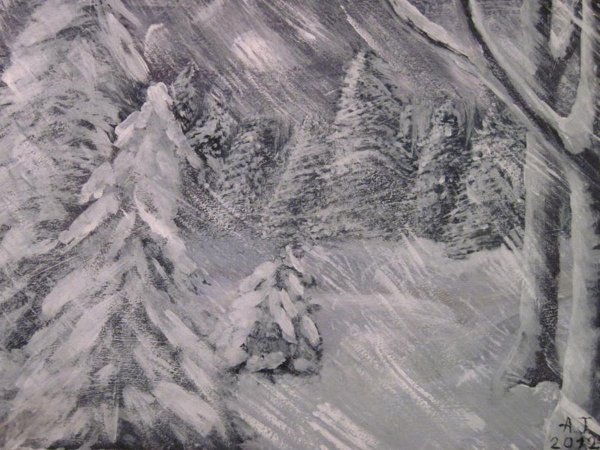 Рисунок на тему метель