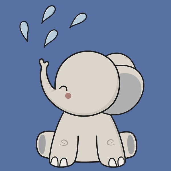 Слоник для срисовки