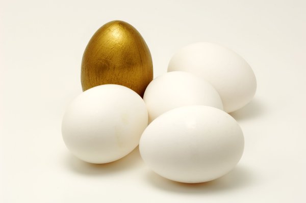 Яички простые и золотые