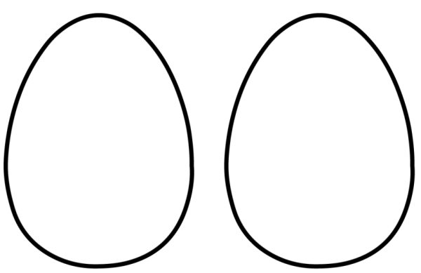 Овал трафарет